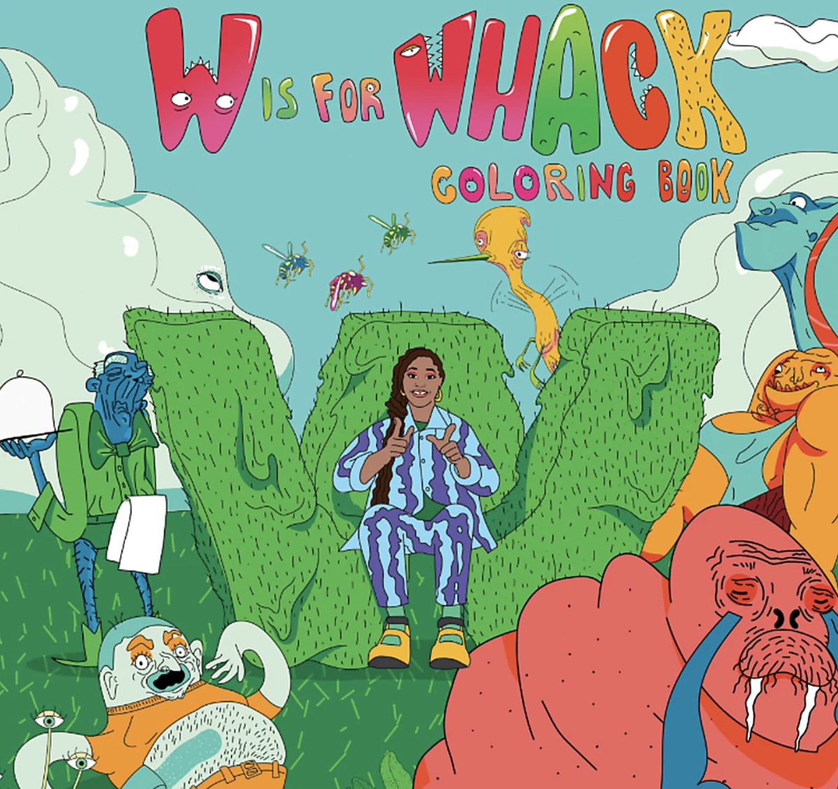 Adobe's tweet photo. Create your own world with artist and musician @TierraWhack. Download her #AdobeColoringBook: https://t.co/ja1kCFiJVC https://t.co/DxcJ2ycJWh