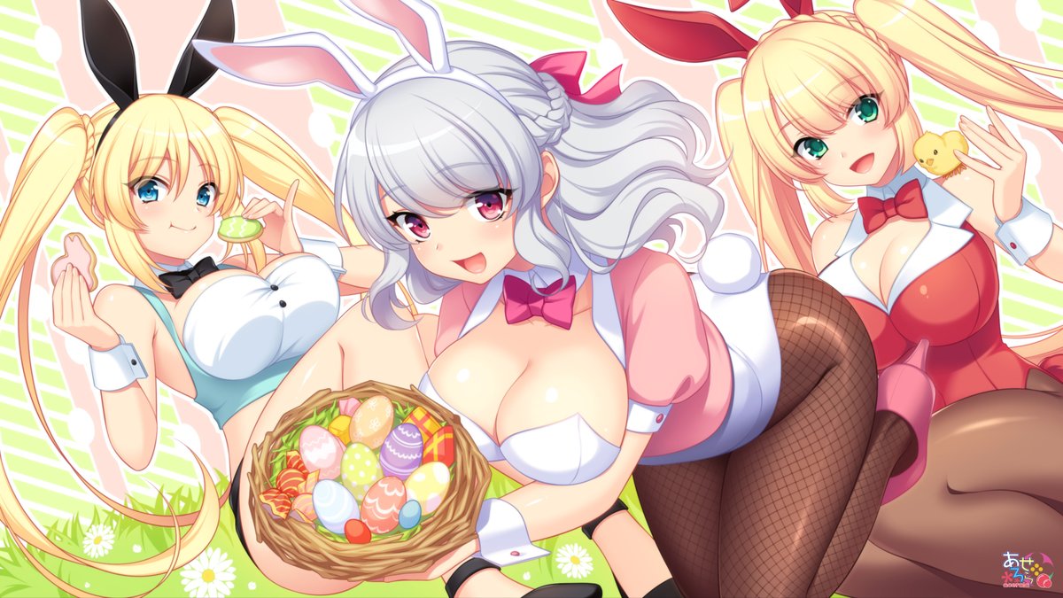 KaguraGames's tweet photo. 🐰 Easter Sale 2021! 🐣

We're giving our fans a chance to win random games during our Easter Sale 2021 and you can find up to 60% off on our games for a limited time!

① Follow us! (@KaguraGames) 
② RT this tweet! 
③ Enter the giveaway at https://t.co/g1PG9Dltuo https://t.co/acWlUyuEnr