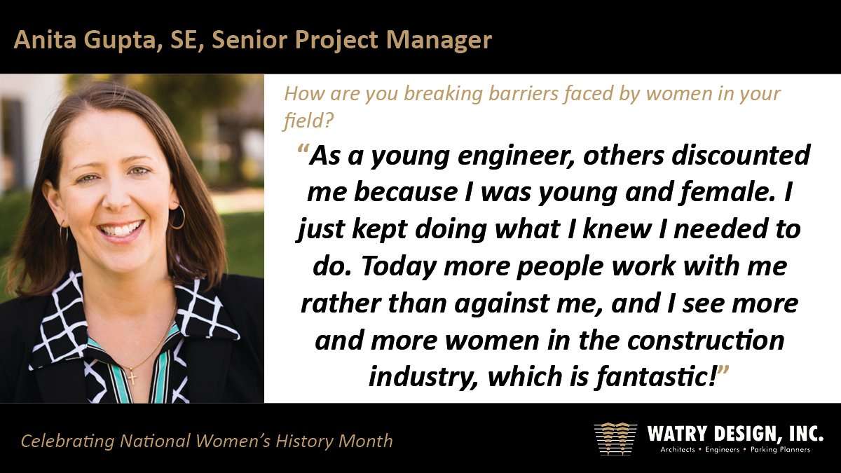 For #NationalWomensHistoryMonth, Anita Gupta, SE, talked about breaking barriers in a male-dominated field. Here's what she had to say: