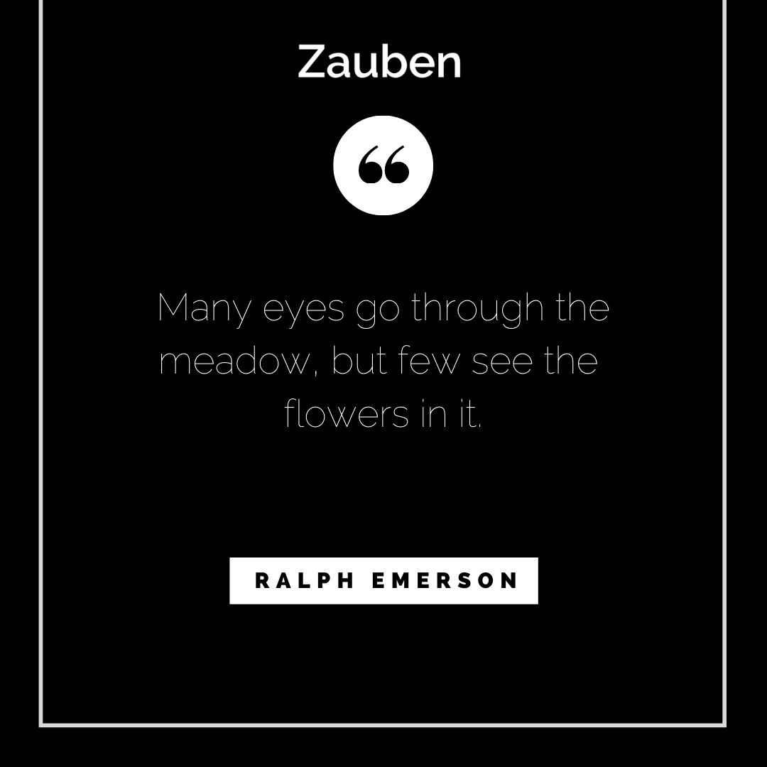 Slow down and be present.