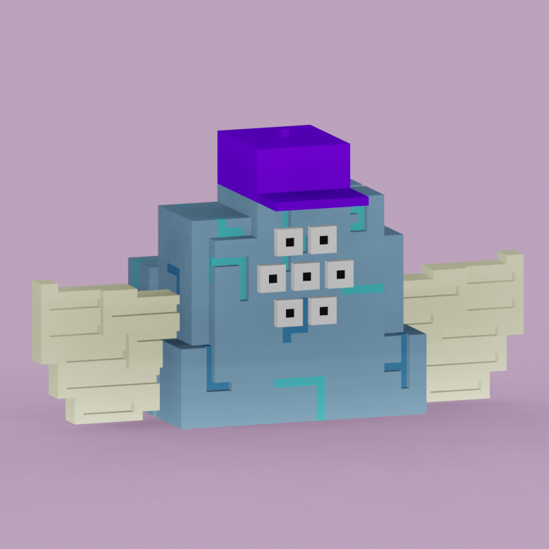 digirocksnft's tweet photo. Last night I dreamt about a 7 eyed DigiRock with a purple hat and wings... what did you dream about? #nft #cryptoart #digirocks https://t.co/VDzycKJKyS https://t.co/0EMKJFuA8u
