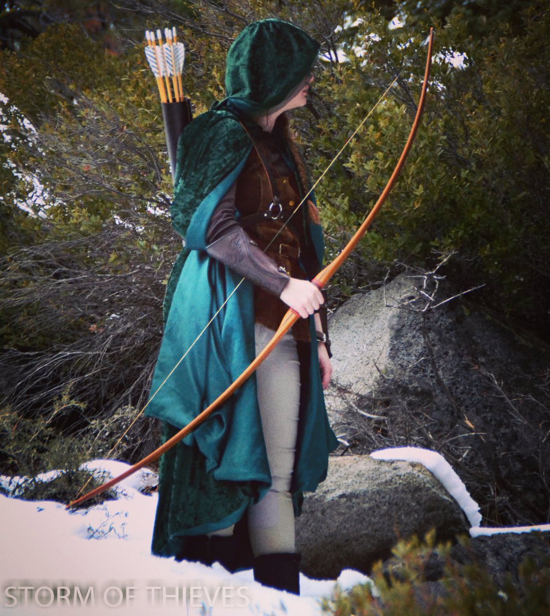 "You!" He glared at me, a thick finger pointed at me. "You are going to pay for this, you thief!" 
I laughed, nocking an arrow into my bow. "Like you said, I'm a thief. Therefore I don't pay for anything." - Ryale, Storm of Thieves 

#amwriting #WritingCommunity #larp #cosplay