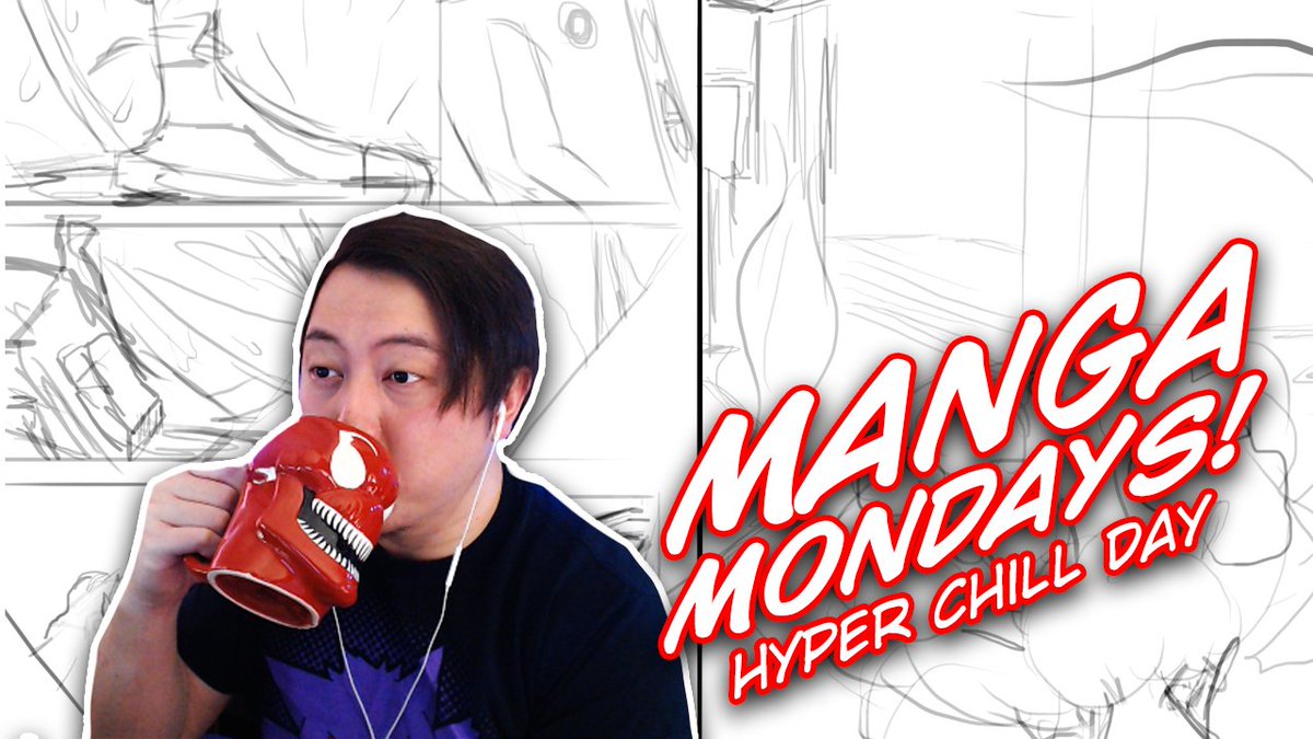 It's Mangaa Mondays! And we're set for a hyper chill day today! Finishing up Lily and her Splash page and introducing a new robot to the fam! Live Now! We start at 2:00pm MST twitch.tv/kennevo #manga #anime #drawing #smallstreamer #twitch #mondaythoughts