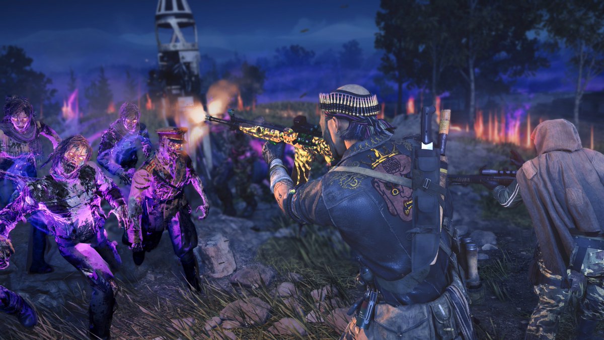 Treyarch's tweet photo. New in Zombies:

• New Outbreak region: Sanatorium (Night)
• New Outbreak Objective
• New Outbreak Intel
• New Outbreak vehicle
• XP + Battle Pass XP in Dead Ops Arcade 3
• Apply Blueprint feature
• New Onslaught content
• Gameplay improvements, stability &amp; bug fixes https://t.co/Jwa2bpQvkC