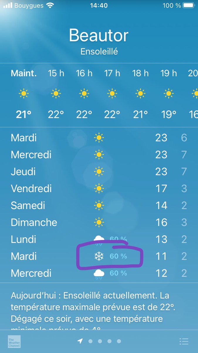 VizqoMW's tweet photo. La météo chez moi c’est n’imp wsh https://t.co/2kATe8mBxJ
