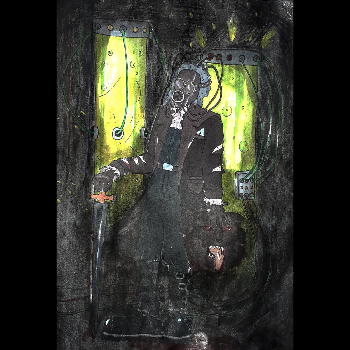 foreveralpen's tweet photo. La Bête. #teenwolf #dreaddoctor #fundrawing https://t.co/fhKBjGnXEF