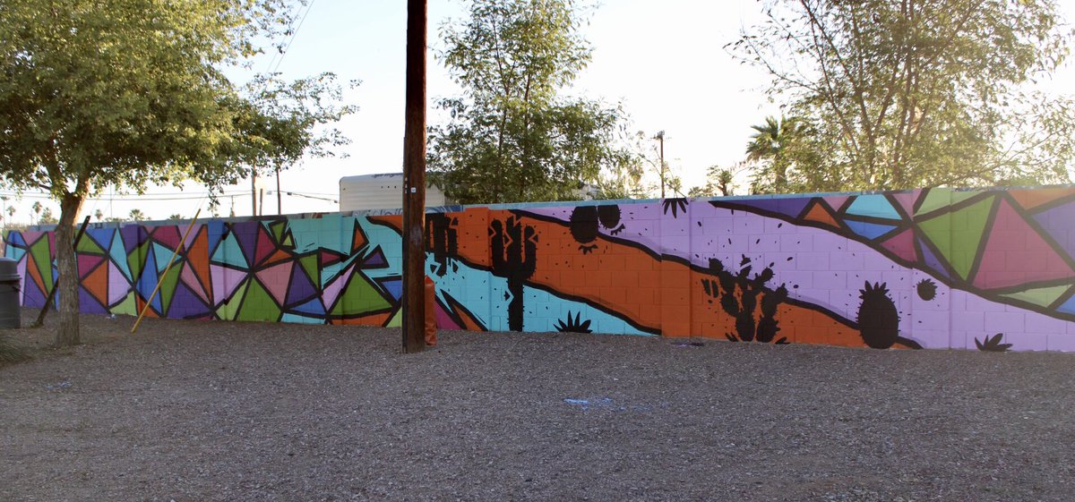 WSSTCFA's tweet photo. RISE and SHINE Warriors!!! 
#YOUAREAMAZING

Thank you https://t.co/F4Qer7AtUt and Voyce Threads for collaborating on this amazing community mural project for our school! This is going to brighten people’s day and bring a lot of joy to the community! 

#VamosWarriors https://t.co/3sEPa3Rlfd