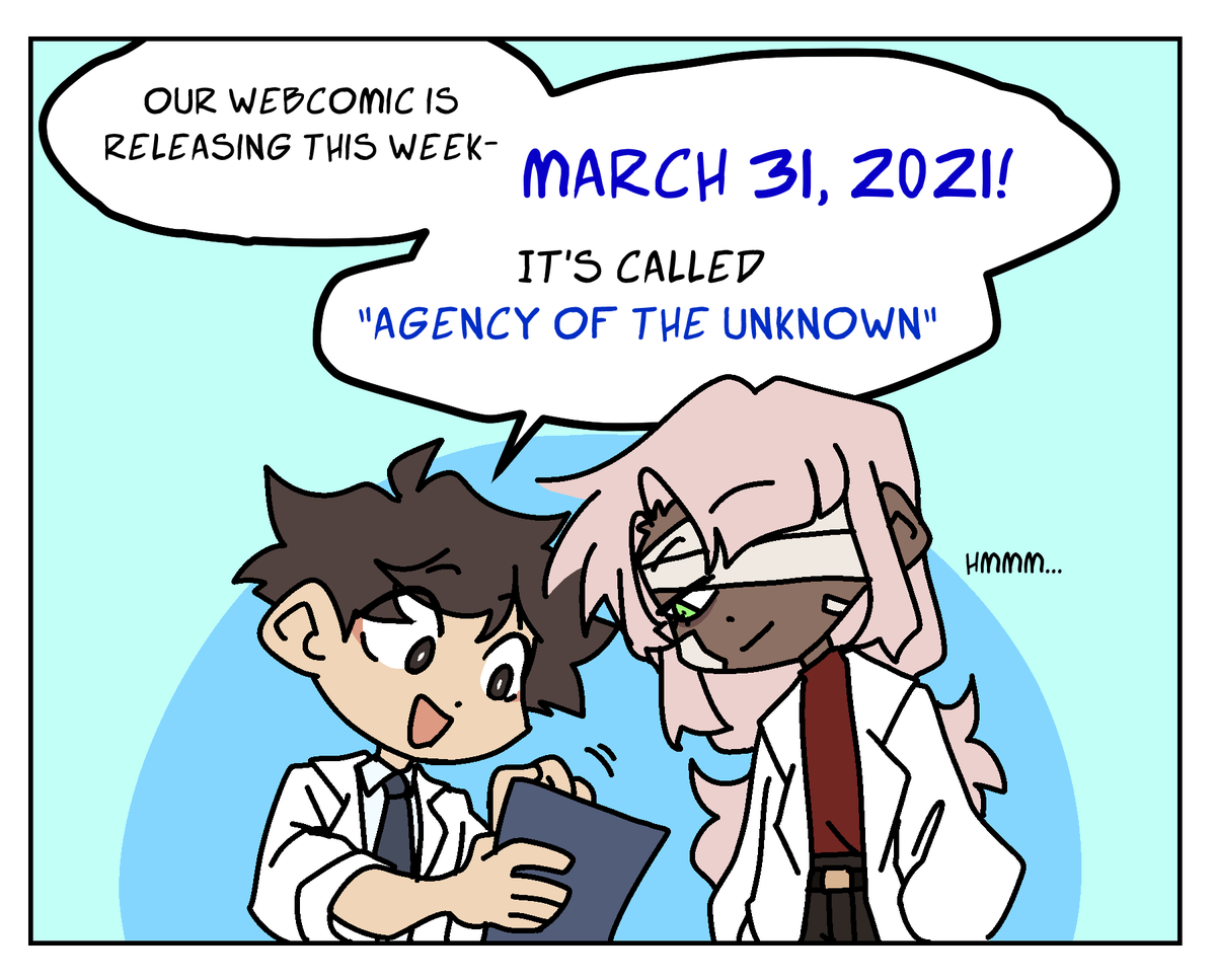 Catch #AgencyoftheUnknown , a webtoon series by yours truly, release this Wednesday! 
Hope you're just as excited as I am ? 