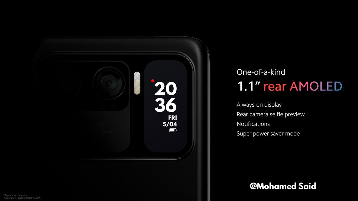 MMohamedSaeid's tweet photo. @Xiaomi
My personal take on the rear screen 😂😂 https://t.co/ey8c1SnVSl