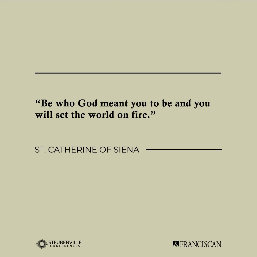 go2steubenville's tweet photo. St. Catherine of Siena, pray for us. #dailyeSpiration https://t.co/Ja6qdZiOTq