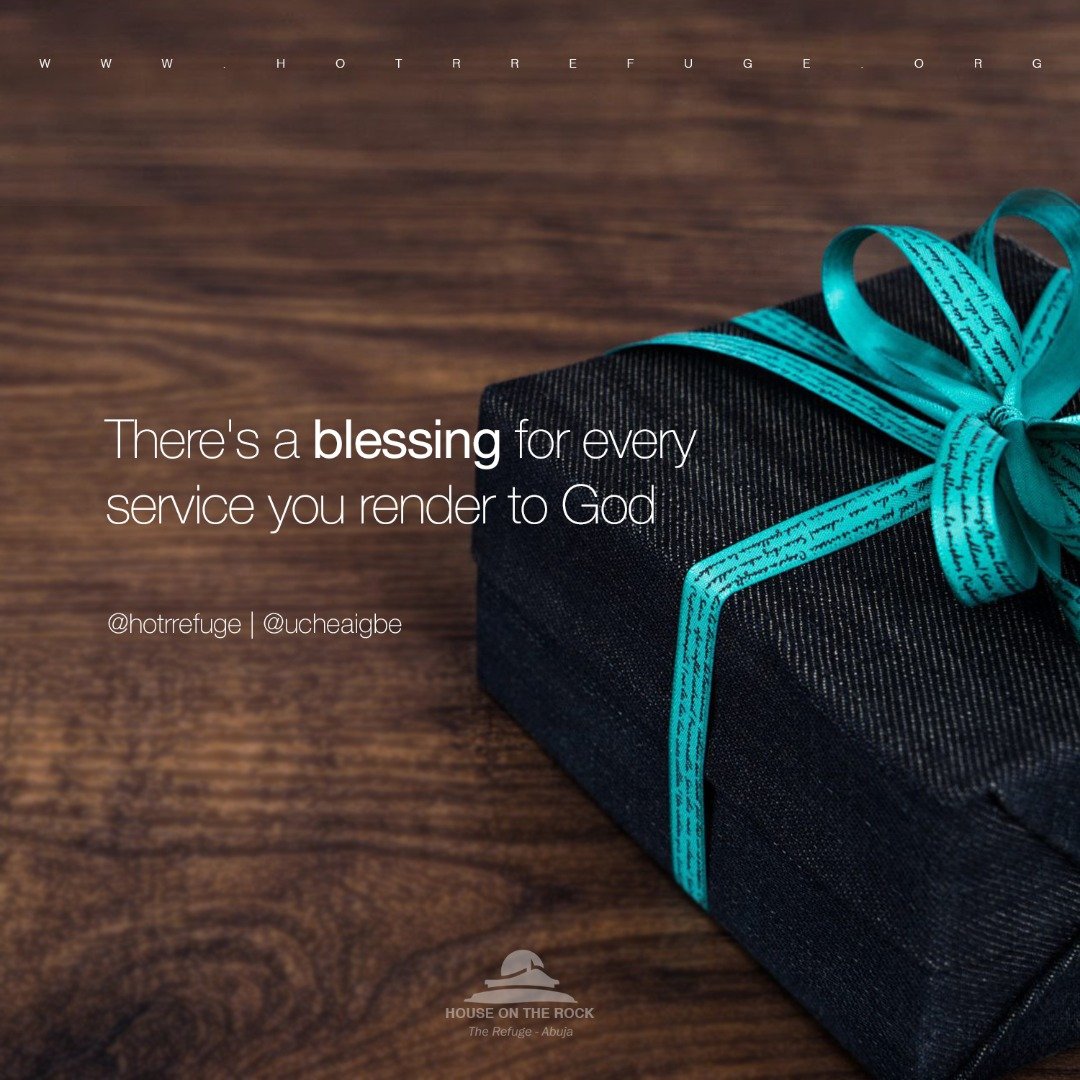 HOTRREFUGE's tweet photo. For every service rendered, there are benefits and blessings attached.
_
God is not unjust to forget your labour of love. Trust Him when He says He'll bless the works of your hand. He'll even go further to make you productive in everything you do.
#WordBite
#HOTRRefuge https://t.co/jgRe9Zx96a