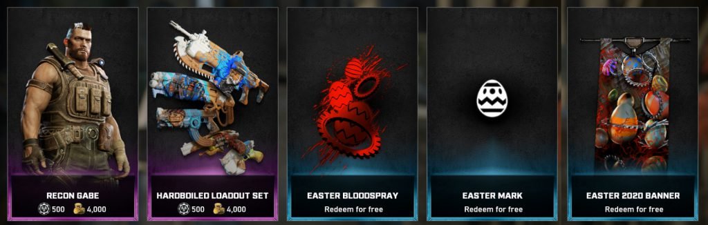 Esta será la tienda de esta semana en #Gears5 ¿Qué les pareció? Si quieren ver un gameplay con el nuevo personaje conejo lo pueden ver en el link! 🔥☠️⚙️

Video:👉🏼youtu.be/Id2-bkbhiaM