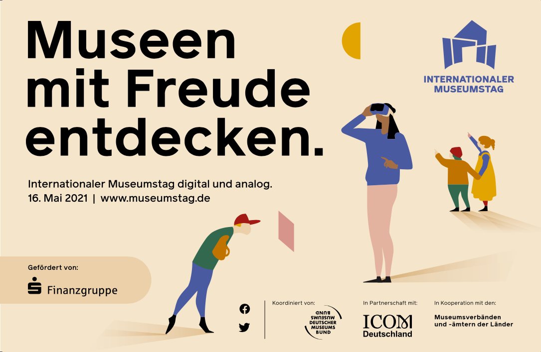 Am 16. Mai 2021 feiern die Museen den Internationalen Museumstag und laden in ganz Deutschland zu digitalen und analogen Angeboten ein. Entdecken Sie die Museen und ihre vielfältigen Sammlungen.
#Museum #Aktionstag #KulturDigital #KulturAnalog #DigAMus

kultur-digital.com/internationale…