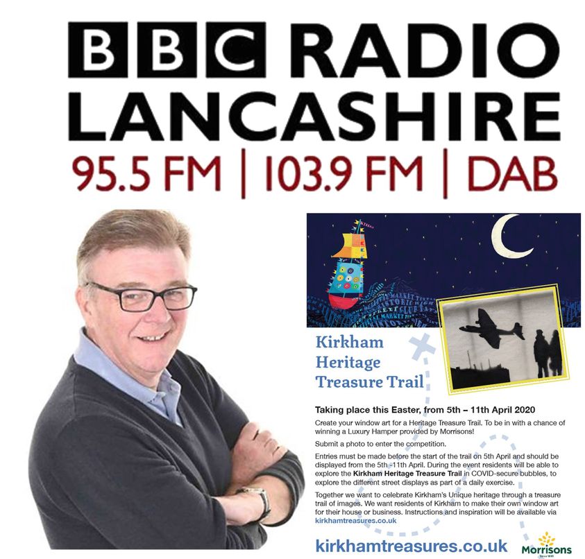 📣 Tune in to <a href="/BBCLancashire/">BBC Lancashire</a> at 9pm tonight as <a href="/Gillylancs/">John Gillmore</a> talks to <a href="/KirkhamTreasure/">Kirkham Treasures</a> Producer Helen Juste all about #Kirkham's Heritage Treasure Trail.
For details about how you can get involved go to👉kirkhamtreasures.co.uk/get-involved/
#KirkhamTreasures #LoveKirkham <a href="/KirkhamFutures/">Kirkham Futures</a>