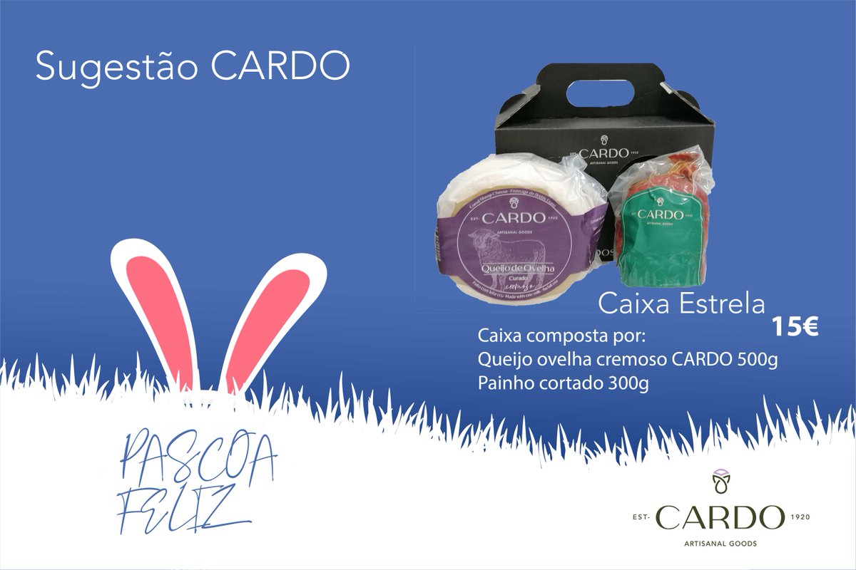 cardosradomonte's tweet photo. Sugestão CARDO para a sua Páscoa.
Visite https://t.co/FHBTZePfJ2 e confira esta e outras sugestões que temos..
#jacomeramqueijohoje,#echourico,#cardosradomonte,#CARDOdosradomonte https://t.co/kddWAlsBSj