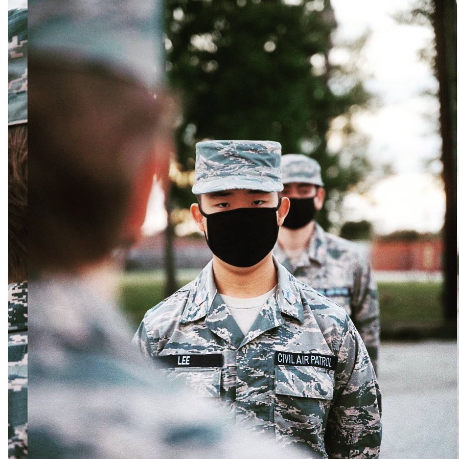 CivilAirPatrol's tweet photo. We are masked up and ready to lead 🇺🇸! RT if you will live out the #CivilAirPatrol core values this week. https://t.co/iPyD9hVCsz
