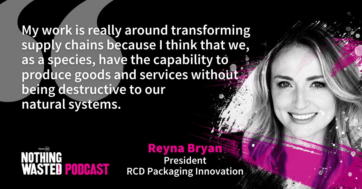 rcdpackaging's tweet image. Interested in the future of #sustainablepackaging innovation? Take a listen to this fascinating podcast with our founder, Reyna Bryan, and @LizBothwell of the @Waste360
 team: waste360.com/nothingwasted-…