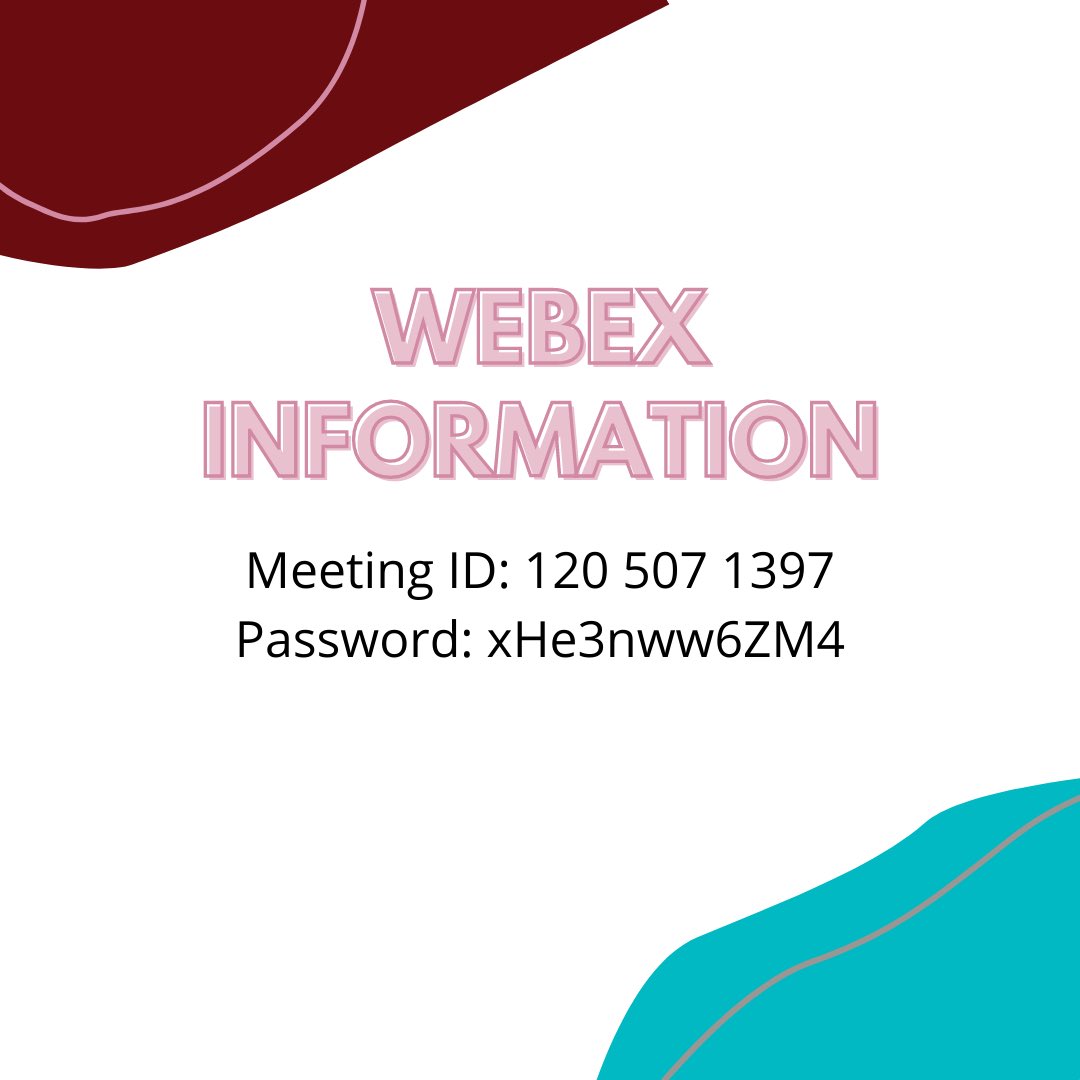 prssamsu's tweet photo. 🅼🅴🅴🆃🅸🅽🅶 this Wednesday! Join us in MComas 204 or via WebEx💻 https://t.co/XtCpSPVAB9