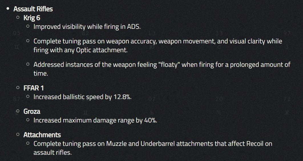 intelCDL's tweet photo. Notable weapon tuning, a tone of buffs here 👀

More here: https://t.co/IBVx5qgVXb https://t.co/jxgMOe8kah