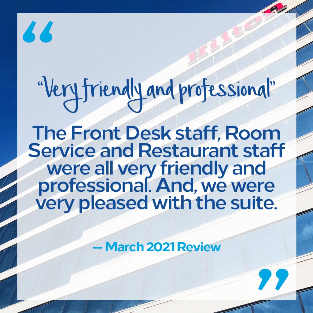 We 💙 guest feedback! 

#expectbetterexpecthilton #thehiltoneffect #hospitality #greenvillesc #yeahthatgreenville