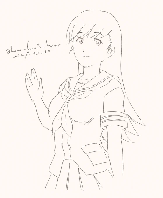 大井さん 40min.rkgk
#艦これ版深夜の真剣お絵描き60分一本勝負 
#艦これ版真剣お絵描き60分一本勝負_20210329
#大井 #艦隊これくしょん #艦これ 