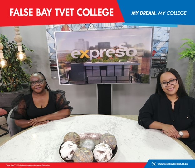 FalsebayCollege's tweet photo. Tune into #Expresso Breakfast Show between 07:30-08:00 tomorrow morning! Muizenberg Campus Head and Hospitality Studies Lecturer talk about studying at False Bay TVET College. #Hospitality @TVETCollegesofSouthAfrica #Let’sGetCooking #Careers #FindingPassion #DreamBig #SetGoals https://t.co/sRgMQtlngj