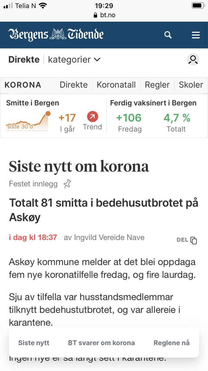 bompengepartiet's tweet photo. Alle skal nå ha fått tilgivelse @jenskihl @btno #korona #Askøy https://t.co/3tclObfo8J