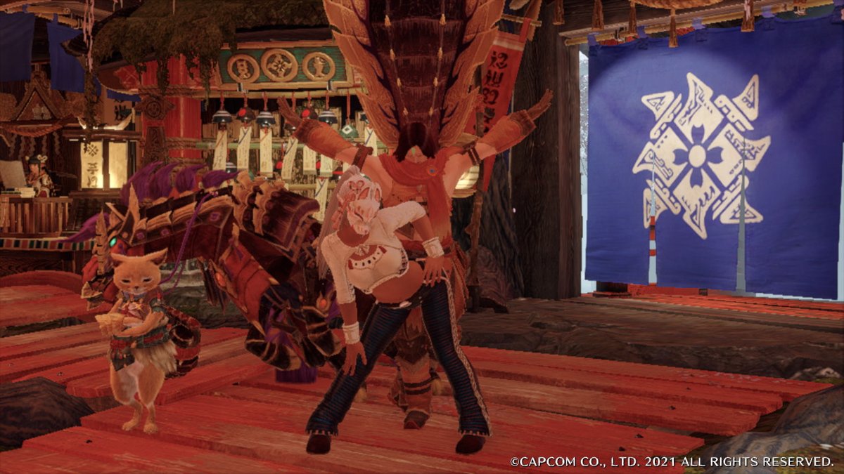 Setceck's tweet photo. Hunting with friends... #MHRise #MonsterHunter #NintendoSwitch https://t.co/XgTdxhA2wm
