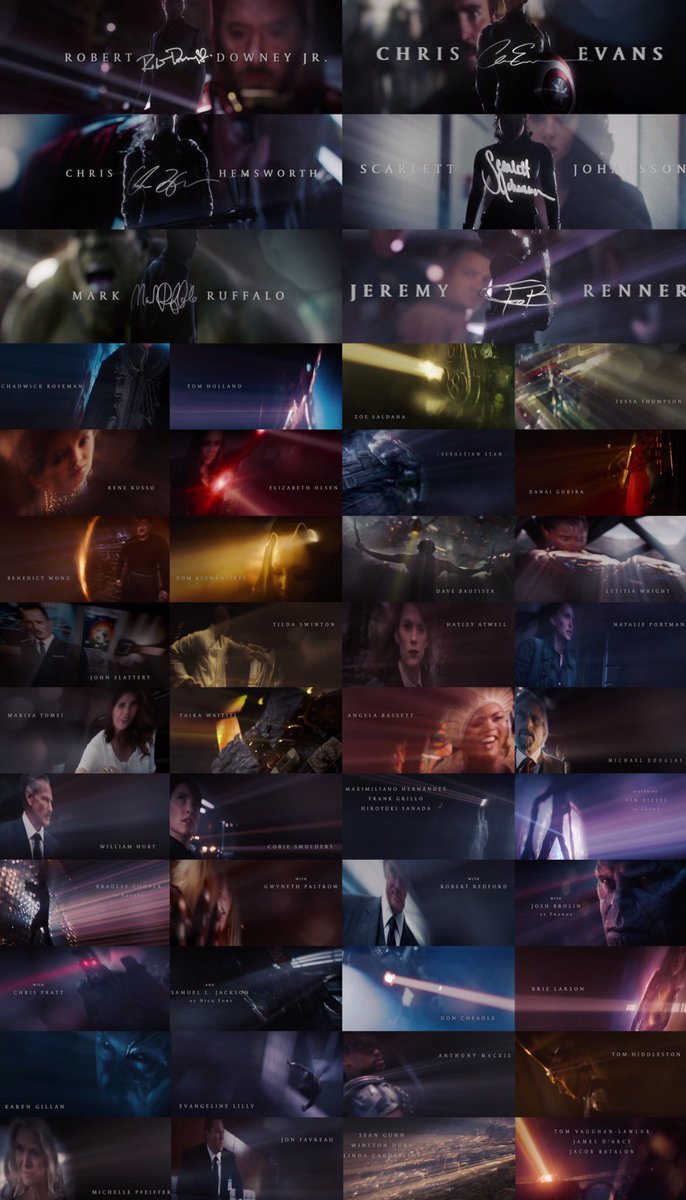 marvel_shots's tweet photo. Avengers: Endgame credits.
The biggest flex ever. https://t.co/xZQ324PMSH