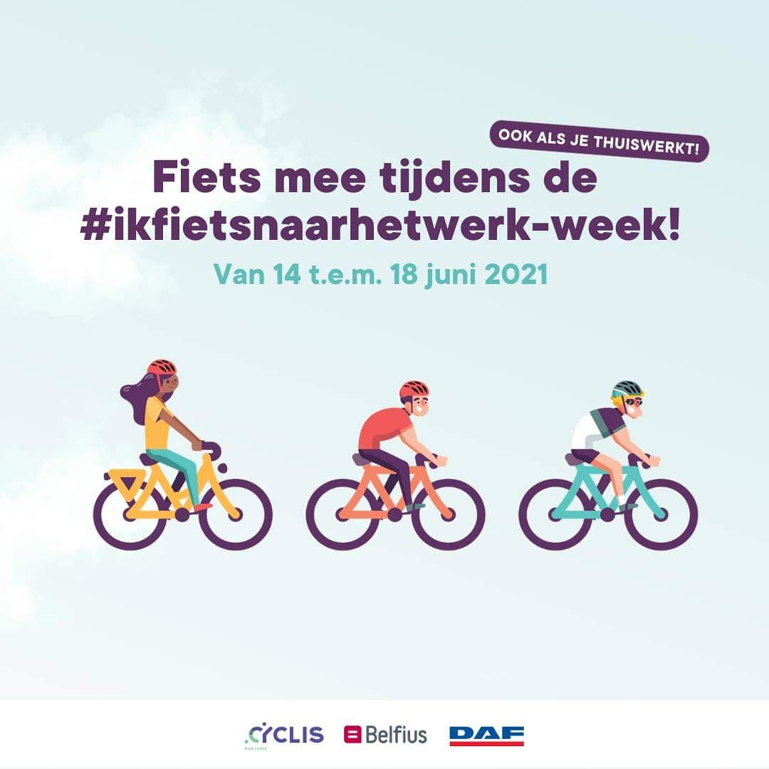 MStallaerts's tweet photo. Wie doet mee? ook thuiswerkers welkom!!!
Binnenkort is inschrijven mogelijk via https://t.co/zB74oUjtlN
De #ikfietsnaarhetwerk-campagne duurt dit jaar een hele week - 14 t.e.m 18 juni #STRAVA-vrienden https://t.co/Gs67SvPPl5
Hoeveel dagen fiets jij mee? #ikfietsnaarhetwerk2021 https://t.co/7hgKN9XIZI