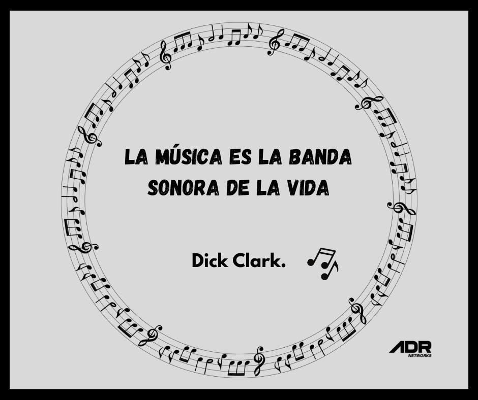 adrnetworksmx's tweet photo. La música es la banda sonora de la vida.
Dick Clark.
#ActivandoTusSentidos #FraseMusical
#MusicalPhrase https://t.co/R4kFriYzDe