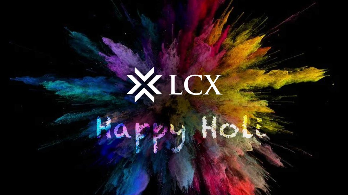 lcx's tweet photo. Happy Holi to our whole $LCX Community!

#HappyHoli https://t.co/87Zv0SJH0m
