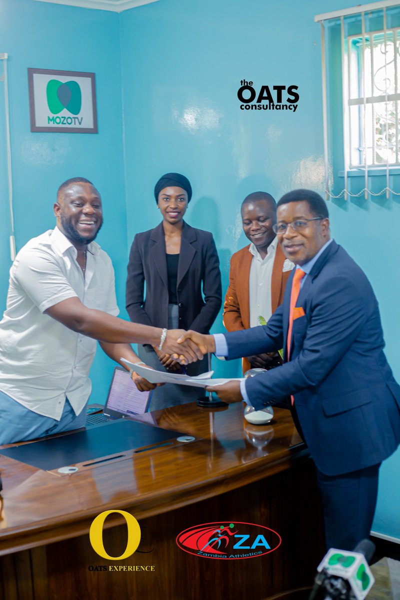 OATSExperience's tweet photo. ZAMBIA ATHLETICS SIGNS MOU WITH OATS EXPERIENCE
Press Release
29th March, 2021 _ Lusaka

Follow this link for full story: 
https://t.co/GvUEbYY1Ov https://t.co/nvHOnVrkQu