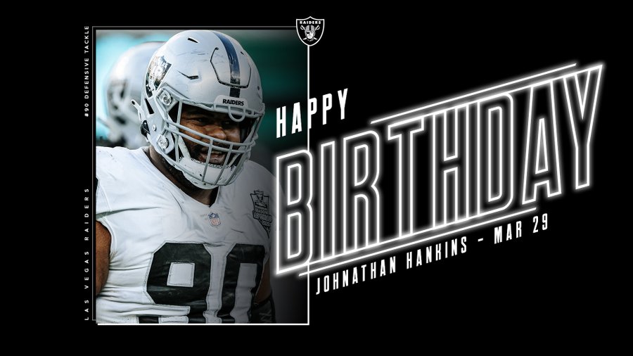 Happy birthday to Johnathan Hankins. Have a blessed day.             Raaaiiiderrrs! 