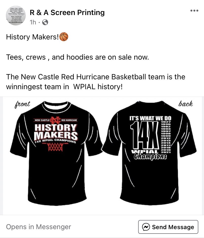 canes_cuz's tweet photo. Contact R&amp;A if you would like to order a History Makers T shirt or hoodie!!!!! ❤️🖤 https://t.co/vA93kTxAon