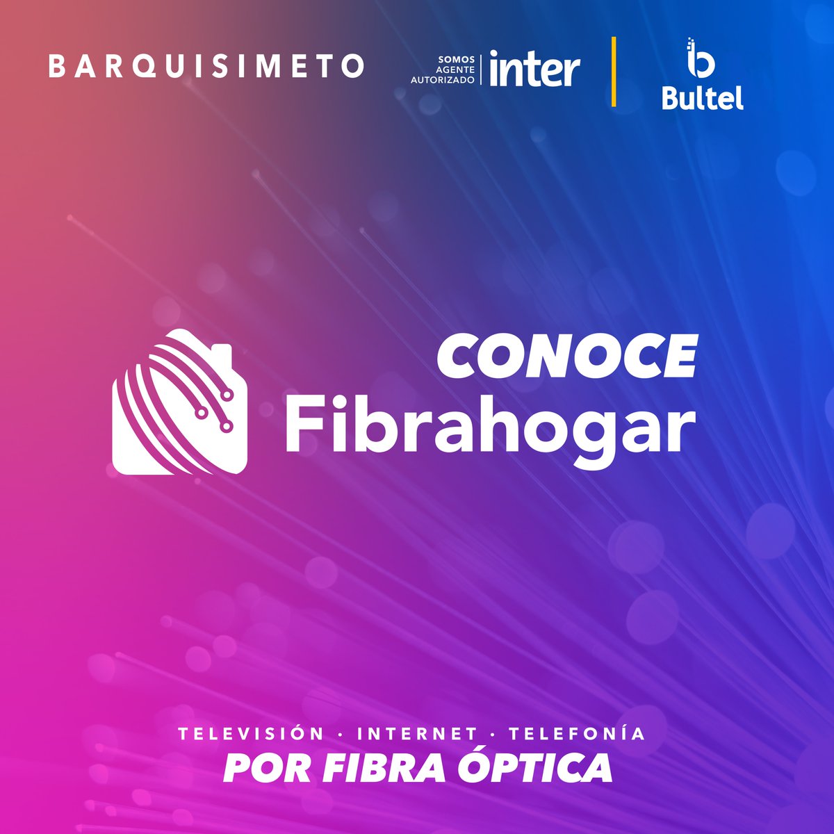 Bultelca's tweet photo. ¡Llegó la tecnología #FTTH a @tumundointer!💻📱
.
Con la #FibraOptica podrás disfrutar en 4K tus series y películas favoritas en Netflix, Disney+ y YouTube 😎 Además podrás jugar online sin lag ¿Te Imaginas? 🎮🕹️
 (1/4) https://t.co/AmBfFGO0yV