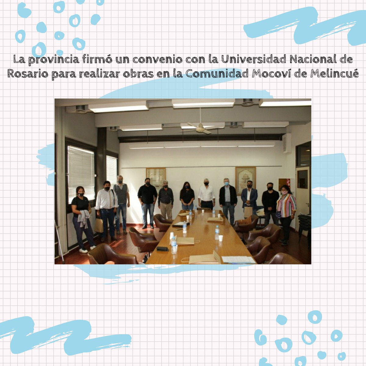 ReplicaDigiOk's tweet photo. 📍La provincia firmó un convenio con la Universidad Nacional de Rosario para realizar obras en la Comunidad Mocoví de #Melincue

Para ampliación de la red de agua potable, conexiones domiciliarias y vivienda

@UNRoficial

@MinDesarrolloSF https://t.co/cjNCtUxQ1z