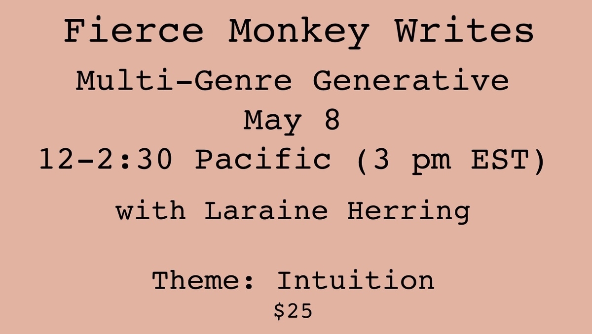 griefforest's tweet photo. Please join me for the 2nd Fierce Monkey Writes Workshop on May 8th at 12pm PT on Zoom. Tickets are $25. Rise up and write the story that will change everything! 

https://t.co/xfYWmgLuev

#writingworkshop #writeyourstory #poetry #feelings #fear #vulnerability #grief #psychology https://t.co/XxyUfMgtjJ