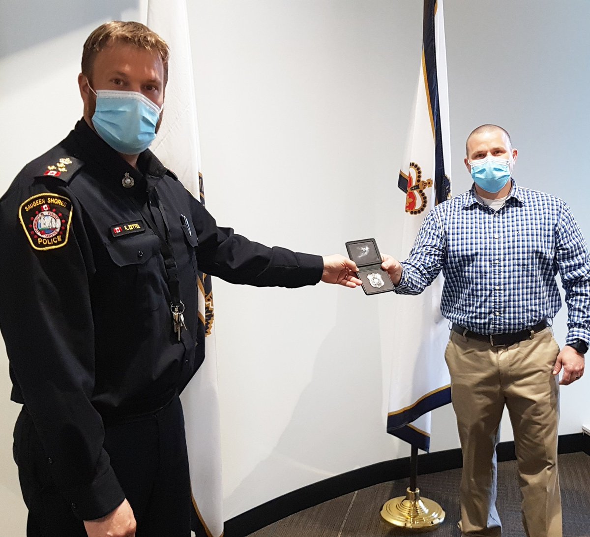 We a are pleased to welcome PC Matt Cutting to the Saugeen Shores Police Service.  Matt formerly served with the Guelph Police Service since 2007. He will be assigned to uniformed patrol. #ssps2021 #saugeenshores