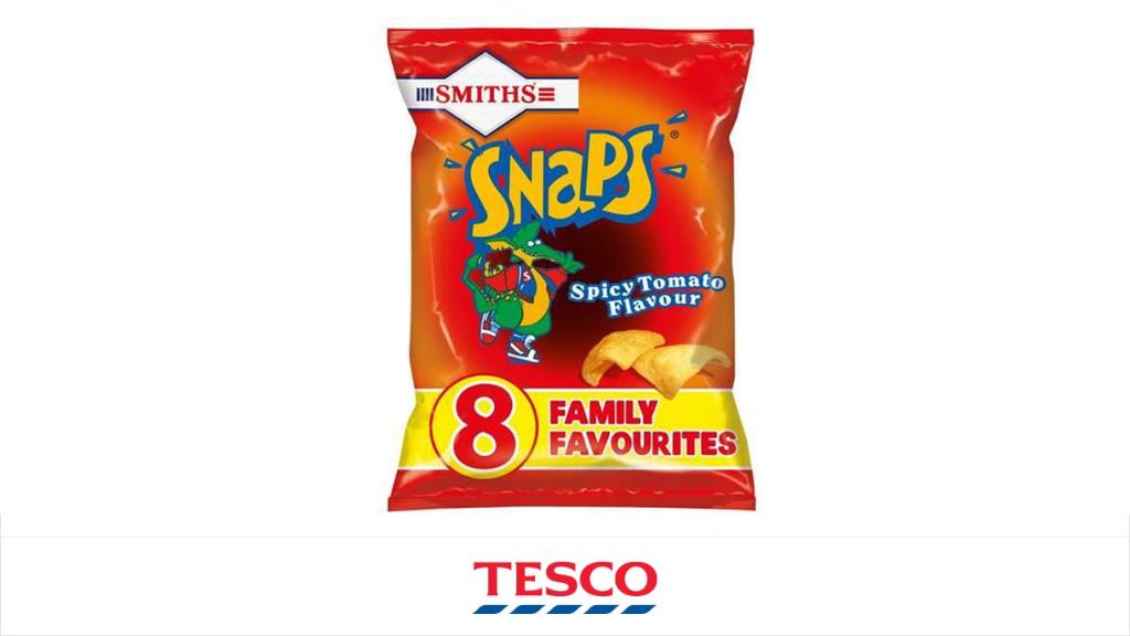 Tesco on X: "PepsiCo are recalling one date code of their Smiths Snaps  Spicy Tomato Flavour 8x13g multipack because some batches may be  undercooked, making the crisps harder than usual. This could
