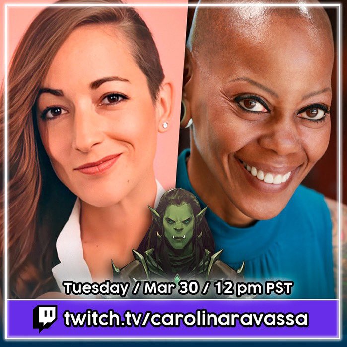 carolinaravassa's tweet photo. Wa wa wee wa! #DebraWilson is a force of nature and she’ll be on my #twitch tomorrow! #CereJunda in #Starwars #Jedi :Fallen Order #GraceWalker in #Wolfestein: The New Colossus & #Batari in #FarCryPrimal
12 noonPST,3pmEST,8pmLondon https://t.co/8WbxQPDZ54 graphic: @ravassalovers https://t.co/SJoShkJ5GG