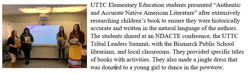 NDACTE1's tweet photo. United Tribes Technical College is our NDACTE Feature Institution. Their students are doing important education and outreach in their community. @UnitedTribesND https://t.co/VrYGfFymfw