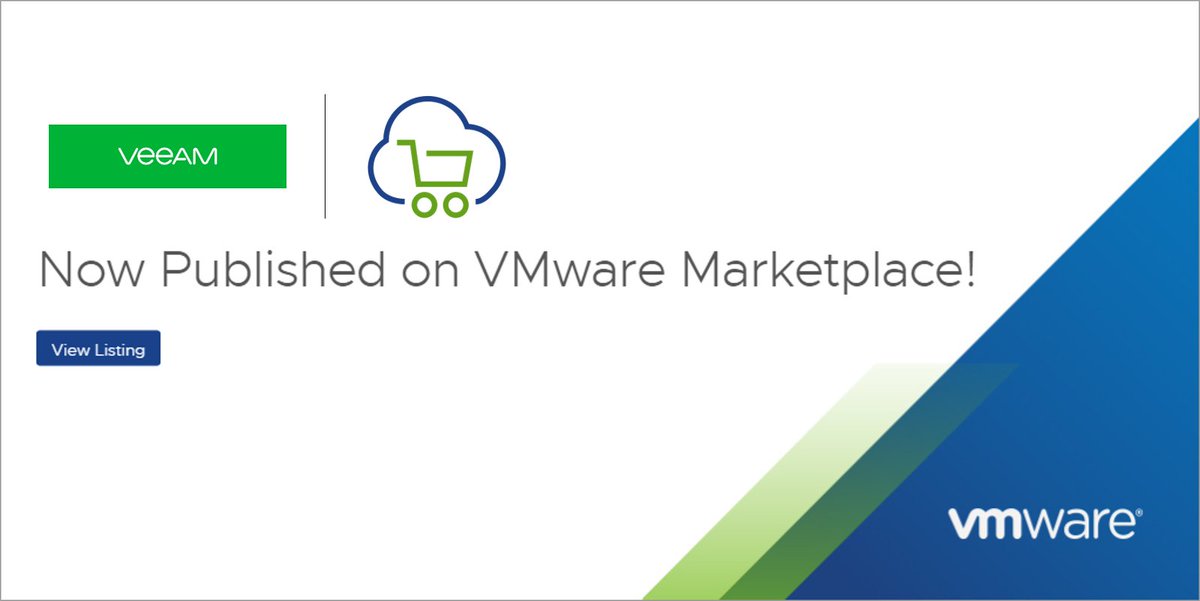 vmwmarketplace's tweet photo. New Solution on VMware Marketplace!
@Veeam® Backup & Replication™ is a 4️⃣-in-1️⃣ solution combining data protection for backups, replicas, storage snapshots and CDP replicas.
#VMwareReady with compatibility for @VMwarevSphere and @vmwarevsan
🔗: https://t.co/gpjW15MZ5j https://t.co/muQ05TFlz6