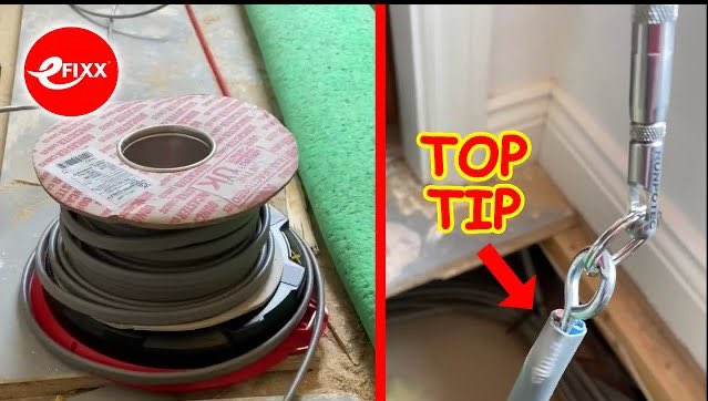 CABLE FISHING - Electricians' top tip for attaching cables to RUNPOTEC fish rods - #shorts youtu.be/wkpor2zFwU8