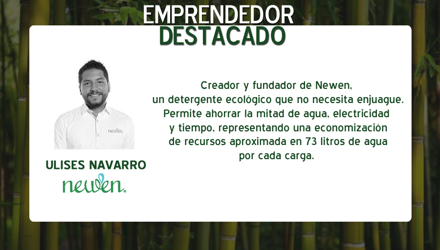 BambuInver's tweet image. Él es Ulises Navarro, fundador de #Newen y nuestro emprededor destacado, ¡conócelo!

#BambúInversines #TodosCrecenTodosGanan #Inversiones #inversion #emprendedores #emprendimiento