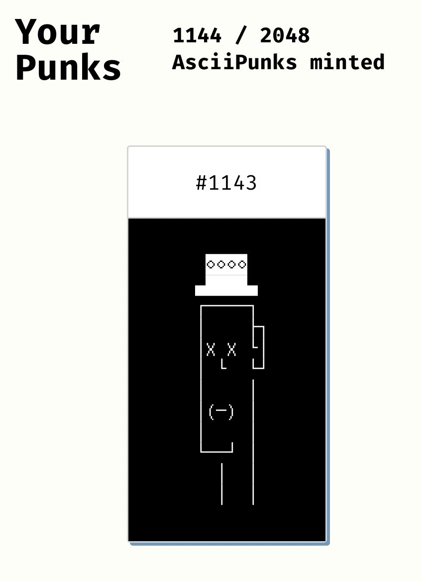 ThankYouX's tweet image. Ok i saw @JNSilva_ buy #asciipunks so I bought one too. Cc: @nassredean