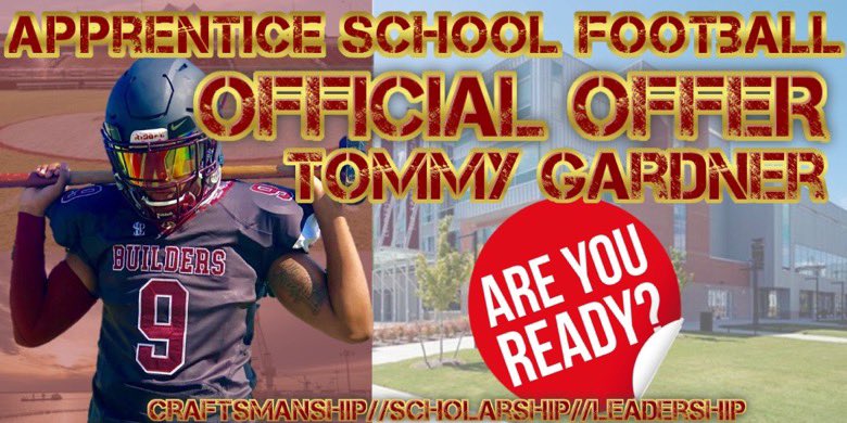 Blessed to receive an offer from The Apprentice School. I’m excited to be a part of the 6% of applicants to make it through the process and look forward to deciding on my six figure future. #OnlyAtApp2ent1ce 
@ApprenticeHFC
@Coacheltonbrown
<a href="/CoachSkalaski/">Charlie Skalaski IV</a>
<a href="/In_Vinceable1/">Vincent</a>