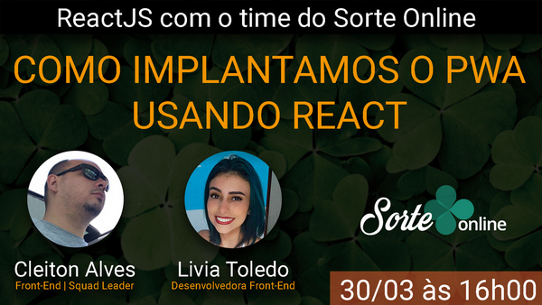 iMasters's tweet photo. É amanhã, minha gente!! 
Webinar exclusivo sobre React, com os devs do @sorteonline 

Inscreva-se:
https://t.co/lqn5hEnH5p

#imasters #sorteonline #react #pwa #dev https://t.co/JEdHnISKgM