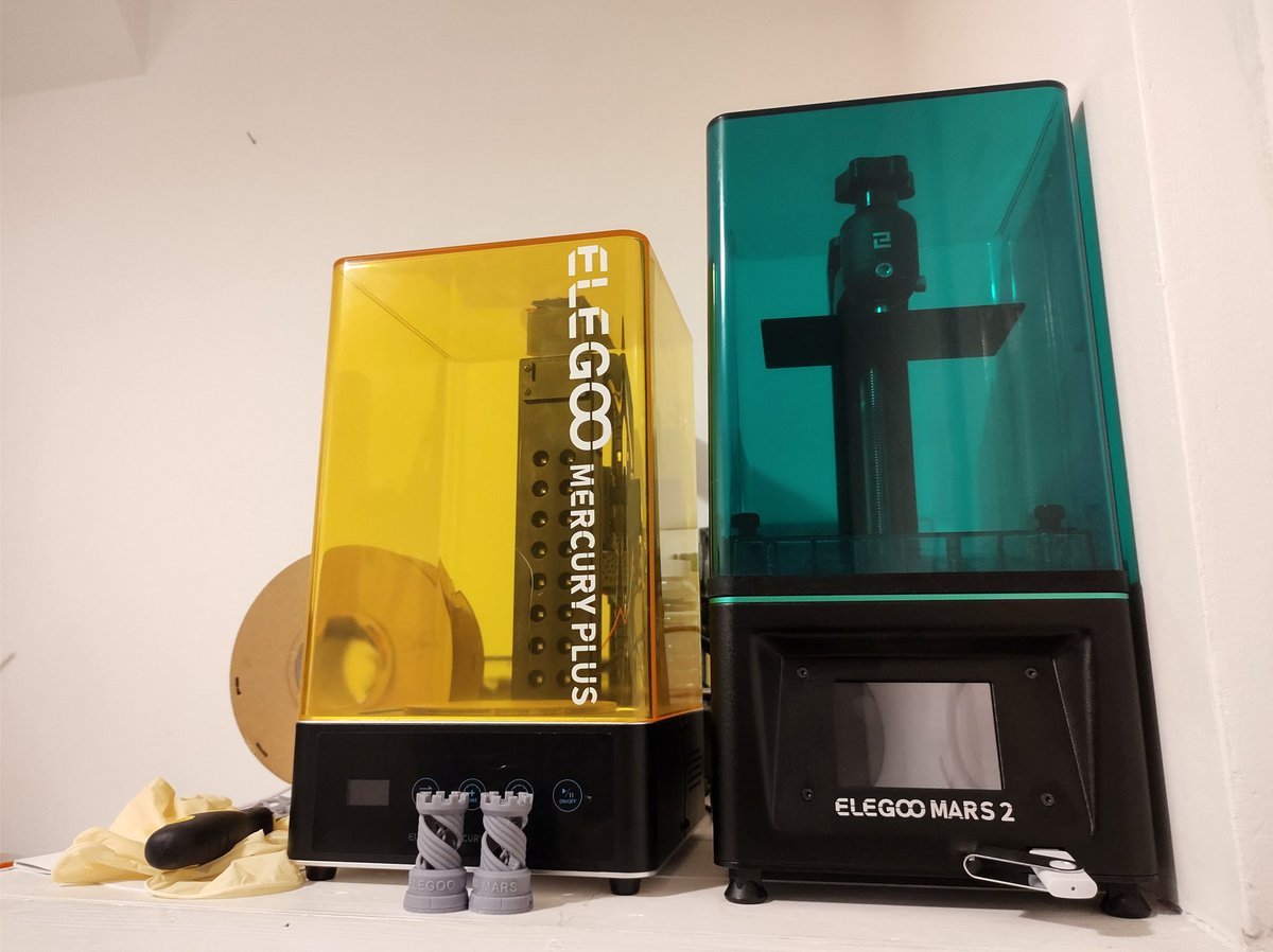 CinderPathModel's tweet image. I've joined the resin printing crew!  This thing should be able to turn out some nicely detailed models.