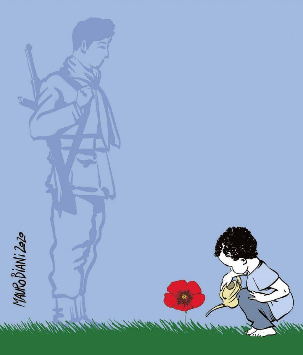 Le partigiane e i partigiani erano giovani, ragazze e ragazzi. Per questo è bello vedere giovani #antifa, ancora e ancora, per le strade e per le piazze d’Italia. Il 25 aprile. Ogni giorno.

"È questo il fiore", l'ultimo libro di <a href="/maurobiani/">Mauro Biani</a>. Acquistalo su bit.ly/biani-antifa